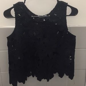 Black lace top